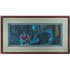 Image 2 : Eyvind Earle signed production key master background set-up of Prince Philip, Fauna, Flora, and Merr