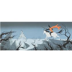 Eyvind Earle concept painting from Sleeping Beauty