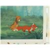 Image 2 : Tod and Copper production cels and hand-painted background from The Fox and the Hound