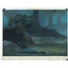 Image 3 : Taran, Orddu, Orwen, and Orgoch production key master background set-up from The Black Cauldron