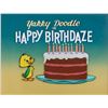 Image 1 : Yakky Doodle key master cel and background title card from Happy Birthdaze
