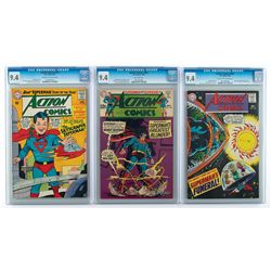 Action Comics Group of (3) Comic Books Graded by CGC