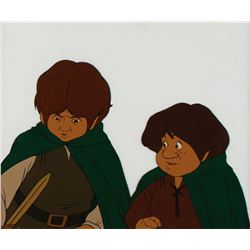 Frodo and Samwise production cel from The Lord of the Rings