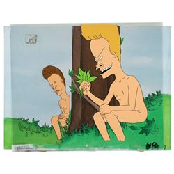 Beavis and Butt-Head production cel and production background from Beavis and Butt-Head