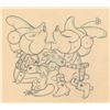 Image 1 : Mickey and Minnie Mouse production drawing from Two-Gun Mickey