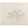 Image 1 : Bashful and birds production drawing from Snow White and the Seven Dwarfs