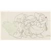 Image 2 : Dopey, Grumpy, and Doc production drawing from Snow White and the Seven Dwarfs signed by Marc Davis