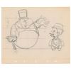 Image 1 : T. Hee production drawing of W. C. Fields and Charlie McCarthy from Mother Goose Goes Hollywood