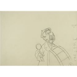 The Pearly Band drummer production drawing from Mary Poppins