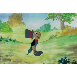 Jiminy Cricket production cel from The Wonderful World of Disney