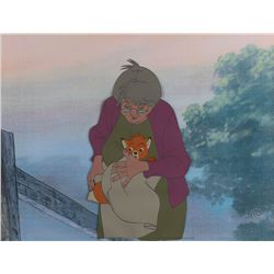 Tod and Widow Tweed production cel from The Fox and the Hound
