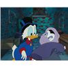 Image 1 : Uncle Scrooge and Magica De Spell production cel and drawings from DuckTales