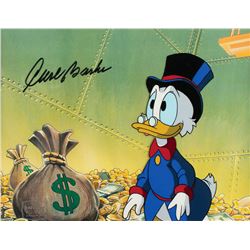 Uncle Scrooge production cel from DuckTales signed by Carl Barks