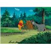 Image 1 : Winnie the Pooh and Eeyore key master background setup signed by Frank Thomas and Ollie Johnston