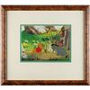 Image 2 : Winnie the Pooh, Rabbit, and Eeyore production cel and matching drawings signed by Frank Thomas and 