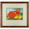 Image 2 : Winnie the Pooh production cel and matching drawing signed by Frank Thomas and Ollie Johnston