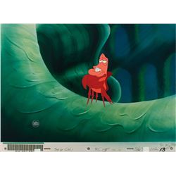 Sebastian production cel from The Little Mermaid