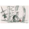 Image 1 : Jorgen Klubien production storyboard drawing of Lock and Barrel from The Nightmare Before Christmas