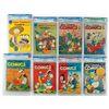 Image 1 : Walt Disney Comics and Stories Group of (8) Comic Books Graded by CGC