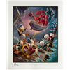 Image 1 : Carl Barks: Afoul of the Flying Dutchman Signed Lithograph