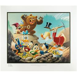 Carl Barks: Trespassers Will Be Ventilated Signed Lithograph