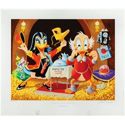 Carl Barks: I Wonder What My Fortune Cookie Says Signed Lithograph