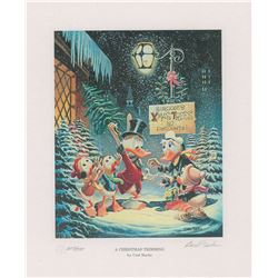 Carl Barks: A Christmas Trimming Signed Lithograph