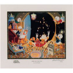 Carl Barks: Time Out for Fun Signed Lithograph