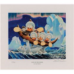 Carl Barks: Luck of the North Signed Lithograph