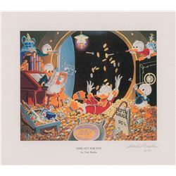 Carl Barks: Time Out for Fun Signed Lithograph