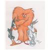 Image 1 : Bugs Bunny, Daffy Duck, and Gossamer original drawing by Virgil Ross