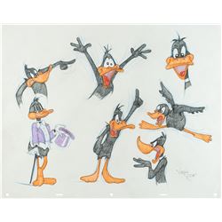 Daffy Duck original color model drawing by Virgil Ross