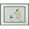 Image 1 : Chilly Willy and Maxie the Polar Bear production cel signed by Walter Lantz