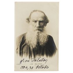 Leo Tolstoy Signed Photograph