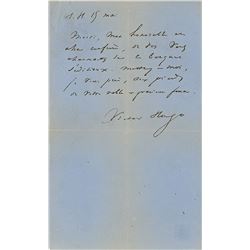 Victor Hugo Autograph Letter Signed