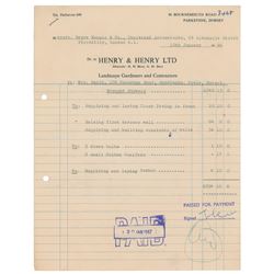 Beatles: John Lennon Document Signed