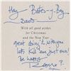 Image 1 : Led Zeppelin: Robert Plant Signed Christmas Card