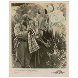 Louis Armstrong Signed Photograph