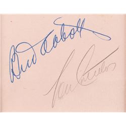 Abbott and Costello Signatures