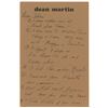 Image 1 : Dean Martin Autograph Letter Signed