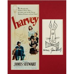 James Stewart Signed Sketch