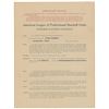 Image 3 : Ban Johnson and Jacob Ruppert Document Signed