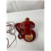 Image 2 : 1970s Red Candlestick Phone In Good Working Order