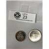 Image 1 : 1967 Canadian Silver Dollar And 1961 Silver 50c Piece