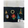 Image 1 : Nice Lot Of 6 Vintage Christmas Brooches