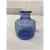 Image 2 : Original Honegerd Danish Glass Vase In Sapphire Colour Range Mid Century, Signed