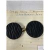 Image 2 : Vintage Crepe Stone Mourning Buckle 1951