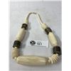 Image 2 : Fabulous Carved Bone And Silver Necklace