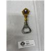 Image 1 : Vintage Brass And Enamel Bottle Opener