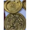 Image 3 : Nice Lot Of 4 Vintage Brass Wall Plaques/Plates
